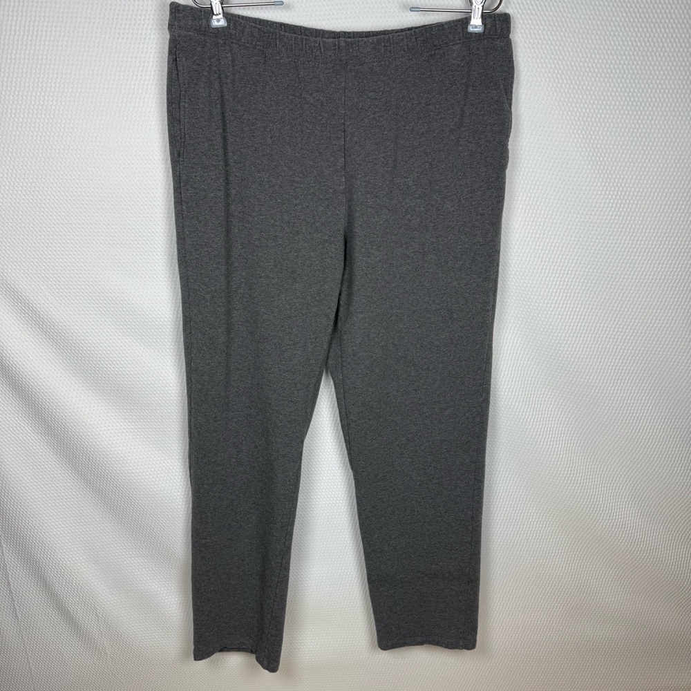 Ruby Rd. Women’s Gray Stretch Pull-On Pants Size 1X Elastic Waist Pockets